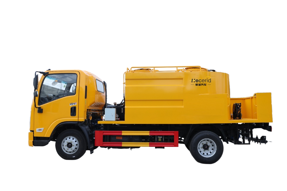 陕汽蓝牌（5.5m³）水泥净浆洒布车